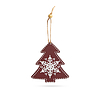 Karácsonyfadísz - fenyőfa - akasztható - 8,5 x 9,2 cm (58247G)