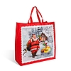 Karácsonyi ajándéktáska - piros - 45 x 44 x 19 cm (59714A)