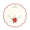 Karácsonyi asztalterítő - hímzett - 29 cm - 3 féle (59723)