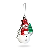 Karácsonyi dekoráció - hóember - akasztható - műanyag - 9 x 5,5 cm (59753)