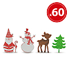 Karácsonyi habmatrica hóemberes 60 db / csomag (55931A)