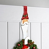 Karácsonyi kopogtató, ajtódísz tartó - fém - mikulás - 38 cm (59708A)