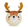 Karácsonyi lampion - rénszarvas - papír - 30 cm (59739C)