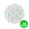 Karácsonyi, papír tányéralátét - 21,5 cm - 15 db / csomag (58697)