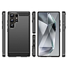 Karbon tok Samsung Galaxy S25 Ultra készülékhez - fekete