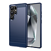 Karbon tok Samsung Galaxy S25 Ultra készülékhez, kék