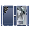 Karbon tok Samsung Galaxy S25 Ultra készülékhez, kék