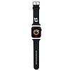 Karl Lagerfeld 3D gumi Karl fejszíj Apple Watchhoz 38/40/41mm - fekete