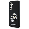 Karl Lagerfeld 3D gumis Karl&Choupette tok Samsung Galaxy S24 FE-hez, fekete
