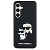 Karl Lagerfeld 3D gumis Karl&Choupette tok Samsung Galaxy S24 FE-hez, fekete