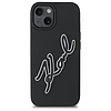 Karl Lagerfeld 3D Rubber Signature iPhone 15 tok - fekete