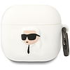 Karl Lagerfeld 3D szilikon NFT tok AirPods 4-hez - fehér