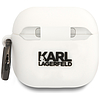 Karl Lagerfeld 3D szilikon NFT tok AirPods 4-hez - fehér