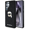 Karl Lagerfeld bőr monogramos kitűzős logós Karl Head Samsung Galaxy S25 Ultra tok fekete