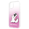 Karl Lagerfeld Choupette Fun iPhone 11 Pro tok - rózsaszín