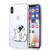 Karl Lagerfeld Choupette Fun iPhone X/Xs tok - átlátszó