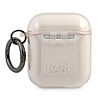 Karl Lagerfeld Choupette Head Glitter - Airpod tok arany (KLA2UCHGD)