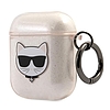 Karl Lagerfeld Choupette Head Glitter - Airpod tok arany (KLA2UCHGD)