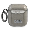 Karl Lagerfeld Choupette Head Glitter - Airpod tok fekete (KLA2UCHGK)