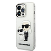 Karl Lagerfeld csillámos Karl&Choupette tok iPhone 14 Pro Max 6.7"-hez - átlátszó