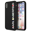 Karl Lagerfeld fényes Bauhaus iPhone X/XS tok - fekete