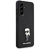 Karl Lagerfeld Fix Csillámos Ikonik Logós Fém Tok Samsung Galaxy A56 Telefonhoz, Fekete