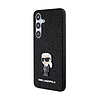 Karl Lagerfeld Fixed Glitter Ikonik Logo fém tű - Samsung Galaxy S24 tok fekete (KLHCS24SGKNPSK)