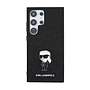 Karl Lagerfeld Fixed Glitter Ikonik Logo fém tű - Samsung Galaxy S24 Ultra tok fekete (KLHCS24LGKNPSK)