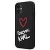 Karl Lagerfeld Forever Karl szilikon tok iPhone 12 mini 5.4"-hez - fekete