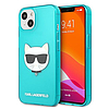 Karl Lagerfeld Glitter Choupette Fluo tok iPhone 13 mini 5.4"-hez - kék