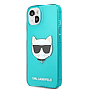 Karl Lagerfeld Glitter Choupette Fluo tok iPhone 13 mini 5.4"-hez - kék