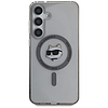 Karl Lagerfeld Gomb Choupette Fejnyomott Logós MagSafe Samsung Galaxy S25 tok fekete