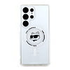 Karl Lagerfeld gombos, Choupette fejpántos, MagSafe tok Samsung Galaxy S25 Ultra fehér