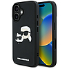 Karl Lagerfeld HC 3D gumis duplafejes iPhone 16 tok - fekete