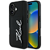 Karl Lagerfeld HC Grained PU Cardslot Metal Signature iPhone 16 tok - fekete