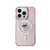 Karl Lagerfeld IML Choupette MagSafe - iPhone 15 Pro tok rózsaszín (KLHMP15LHFCCNOP)