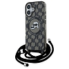 Karl Lagerfeld IML Crossbody Monogram Karl & Choupette Head MagSafe iPhone 16 tok - fekete