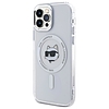 Karl Lagerfeld IML Metal Choupette Head MagSafe - tok iPhone 12 / iPhone 12 Pro készülékhez fehér (KLHMP12MHLSCHH)