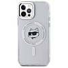 Karl Lagerfeld IML Metal Choupette Head MagSafe - tok iPhone 12 / iPhone 12 Pro készülékhez fehér (KLHMP12MHLSCHH)