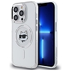 Karl Lagerfeld IML Metal Choupette Head MagSafe - tok iPhone 13 Pro készülékhez fehér (KLHMP13LHLSCHH)
