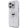 Karl Lagerfeld IML Metal Choupette Head MagSafe - tok iPhone 13 Pro készülékhez fehér (KLHMP13LHLSCHH)