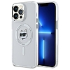 Karl Lagerfeld IML Metal Choupette Head MagSafe - tok iPhone 13 Pro Max készülékhez fehér (KLHMP13XHLSCHH)