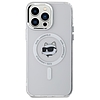 Karl Lagerfeld IML Metal Choupette Head MagSafe - tok iPhone 13 Pro Max készülékhez fehér (KLHMP13XHLSCHH)