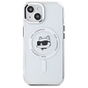 Karl Lagerfeld IML Metal Choupette Head MagSafe - tok iPhone 15-höz fehér (LHMP15SHLSCHH)
