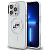 Karl Lagerfeld IML Metal Karl & Choupette Head MagSafe tok iPhone 14 Pro Max készülékhez - fehér
