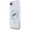 Karl Lagerfeld IML Metal Karl & Choupette Heads MagSafe iPhone 16e tok - fehér