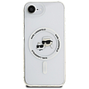 Karl Lagerfeld IML Metal Karl & Choupette Heads MagSafe iPhone 16e tok - fehér