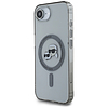 Karl Lagerfeld IML Metal Karl & Choupette Heads MagSafe iPhone 16e tok - fekete