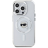Karl Lagerfeld IML Metal Karl Head MagSafe iPhone 15 Próhoz való tok, fehér