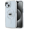 Karl Lagerfeld IML Metal Karl Head MagSafe iPhone 15 tok, fehér